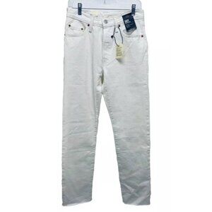Levi's® Premium 501® Jeans Size 27x32 Women’s Straight Leg High Rise White New